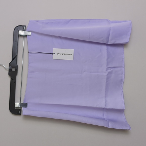 WeWoreWhat Dresses & Skirts - WeWoreWhat Flowy A-Line Satin Mini Slip Skirt Heather Purple - Size L